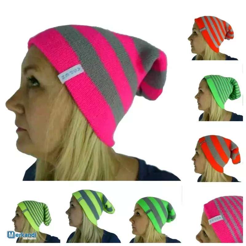 Gorros de mujer Aspen Winter Collection color neón