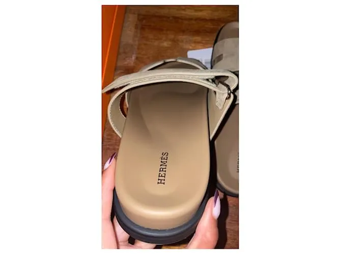 Hermès Chipre Castaño Beige Caramelo Camello 