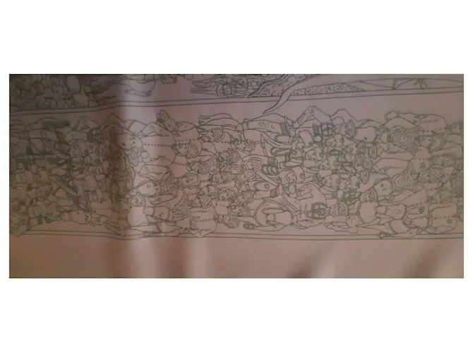 Hermès "Gran Procesión en Moscú" Beige 