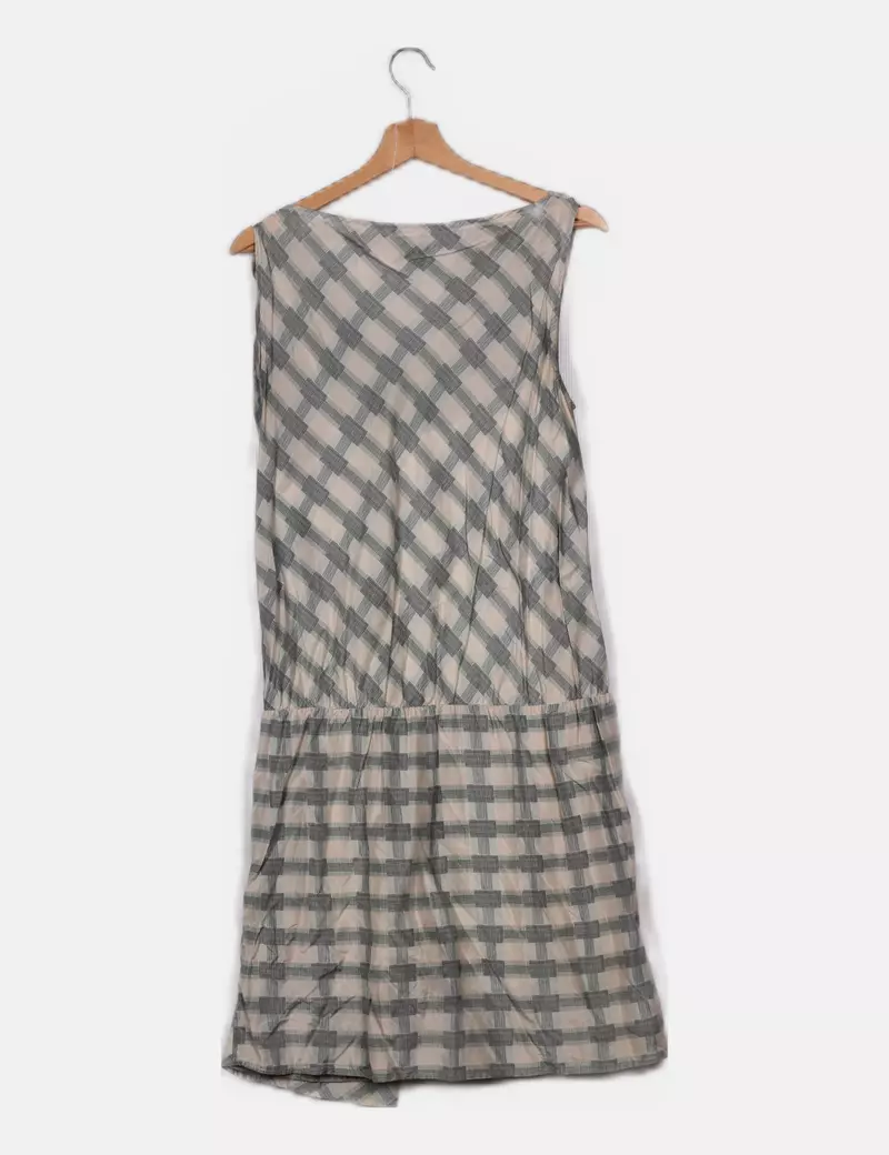 Hoss Intropia Vestido blanco estampado