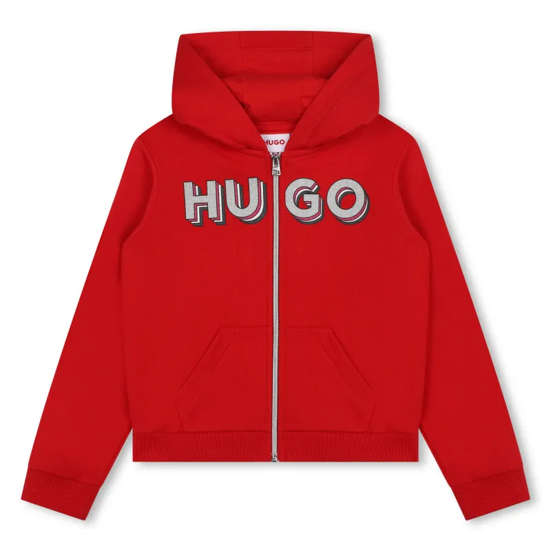 HUGO Sudadera cremallera y capucha