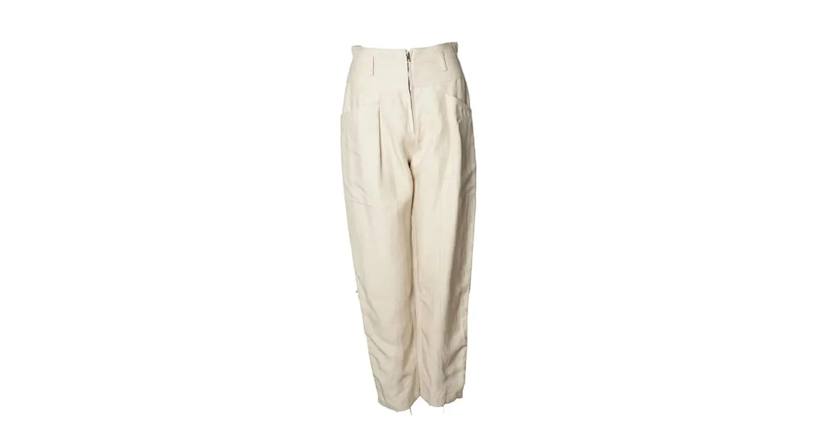 IRO, pantalón beige MIRA con bolsillos profundos 