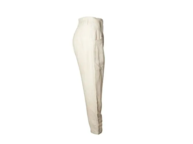 IRO, pantalón beige MIRA con bolsillos profundos 
