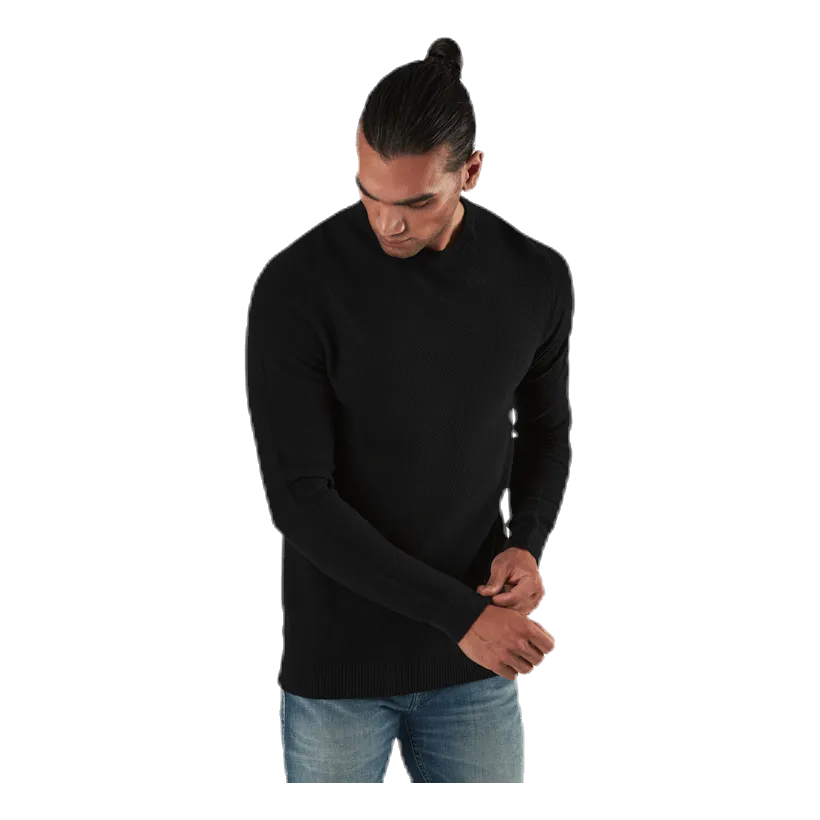 Jack & Jones Aaron Knit Crew Neck Black