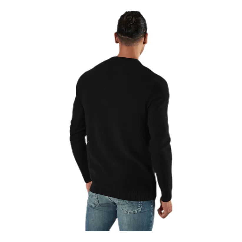 Jack & Jones Aaron Knit Crew Neck Black