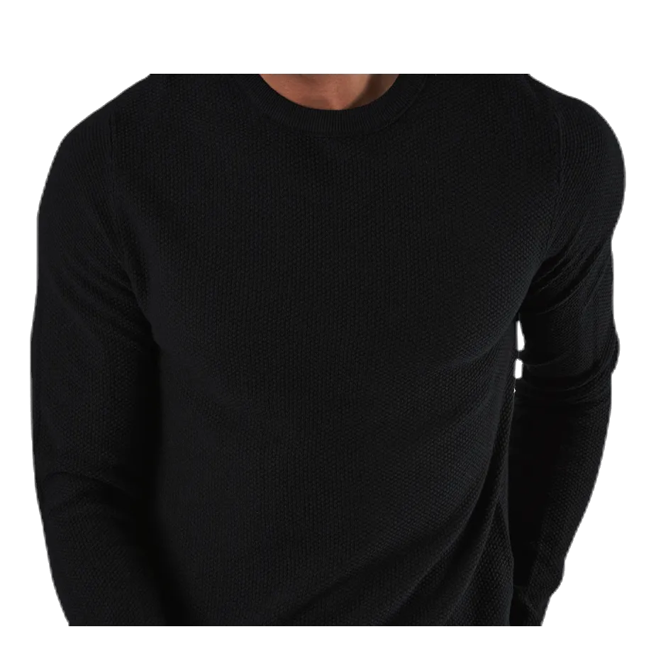 Jack & Jones Aaron Knit Crew Neck Black