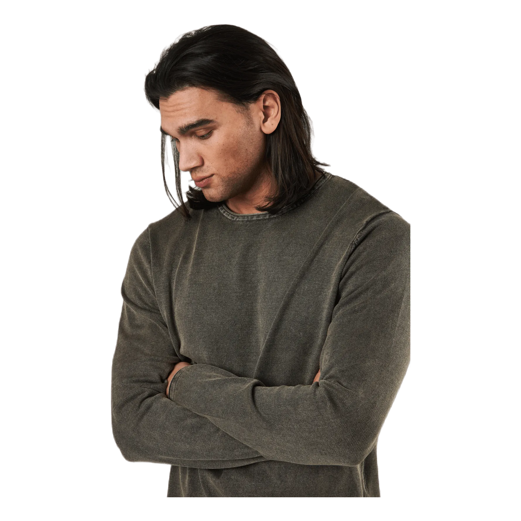 Jack & Jones Eleo Knit Crew Neck Dusty Olive