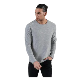 Jack & Jones Slub Knit Crew Neck Sts Grey