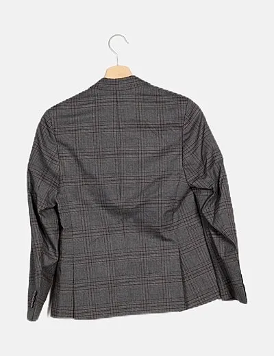 Jack & Jones Blazer gris cuadro gales