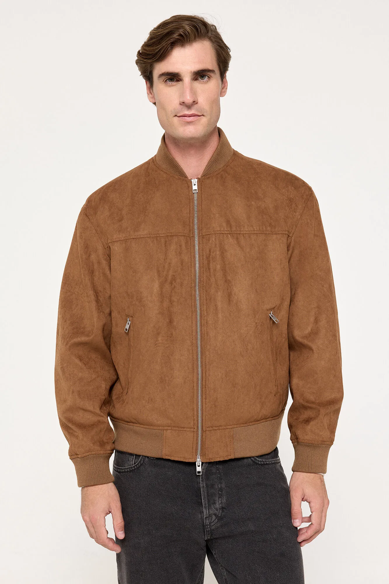 Jack & Jones Chaqueta bómber efecto ante