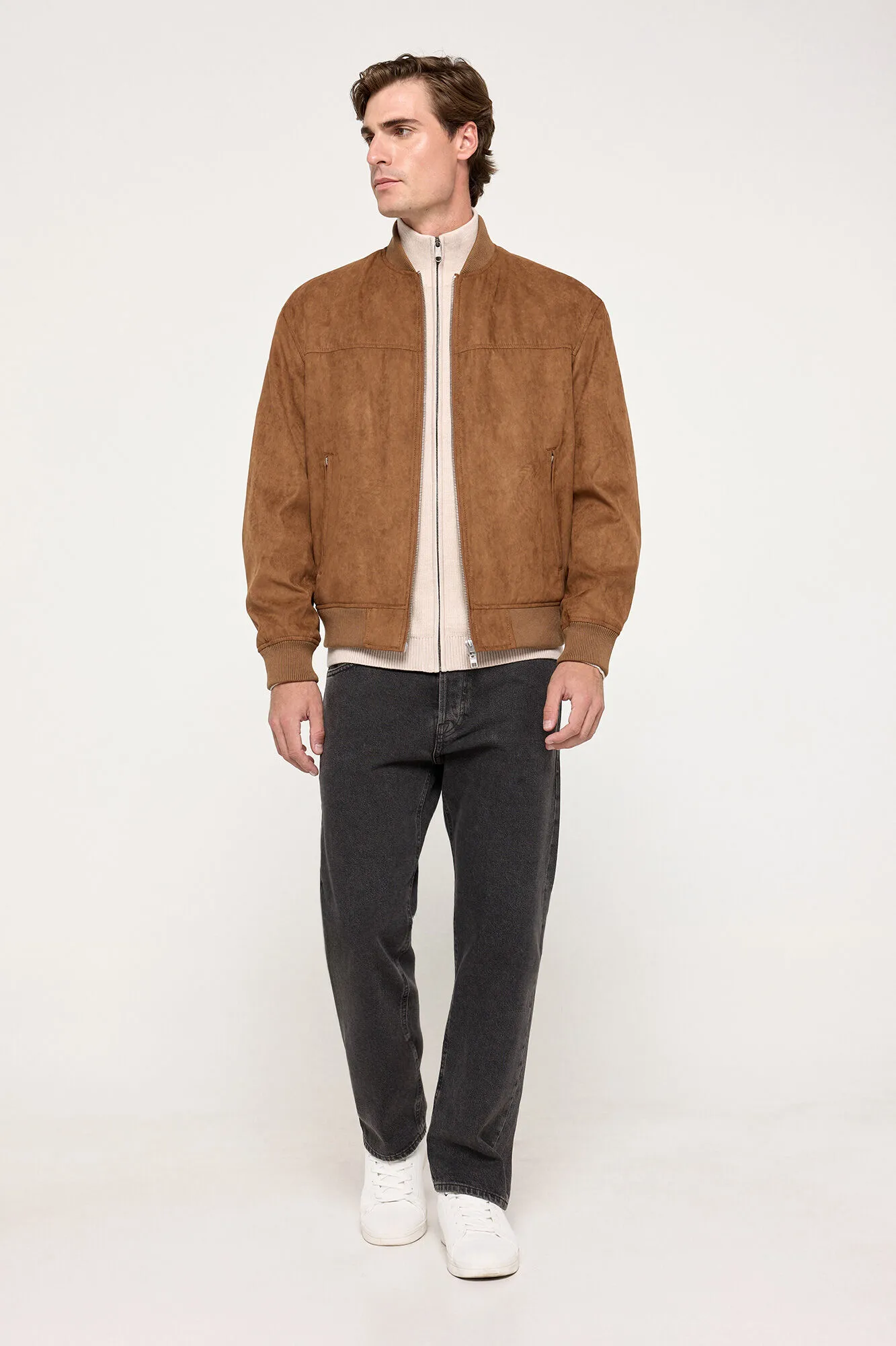 Jack & Jones Chaqueta bómber efecto ante