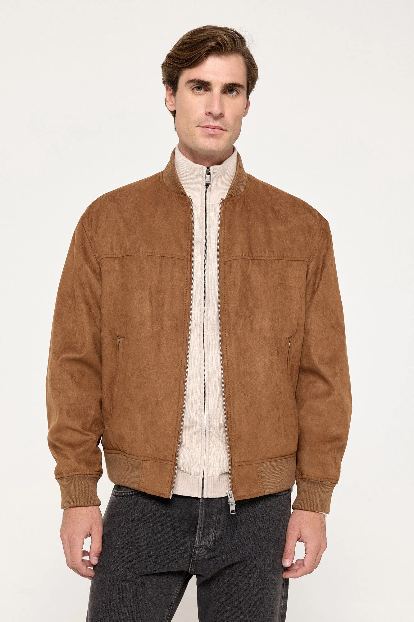 Jack & Jones Chaqueta bómber efecto ante