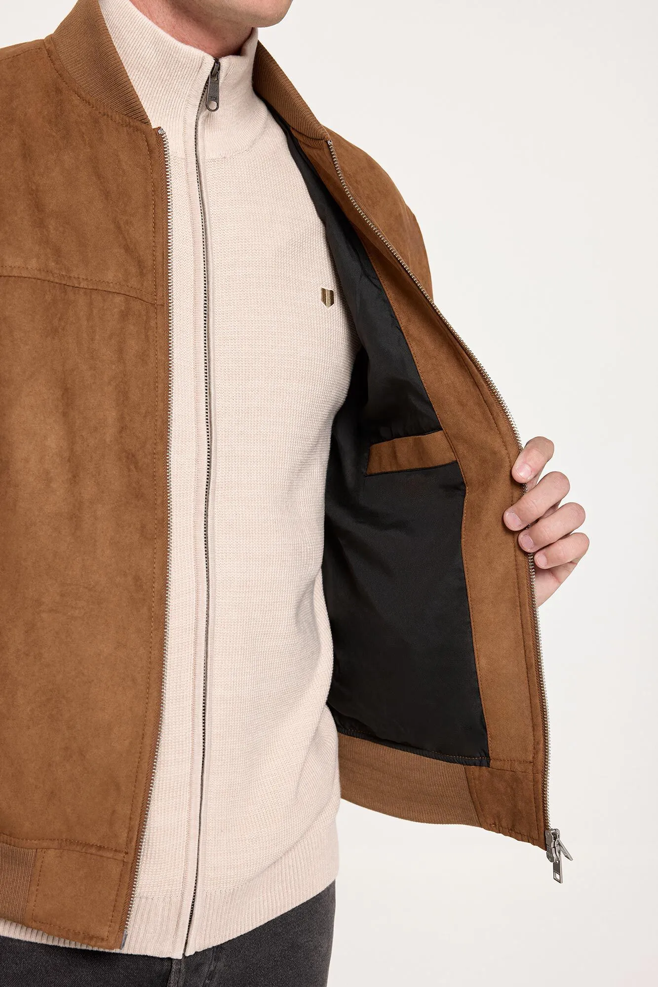 Jack & Jones Chaqueta bómber efecto ante