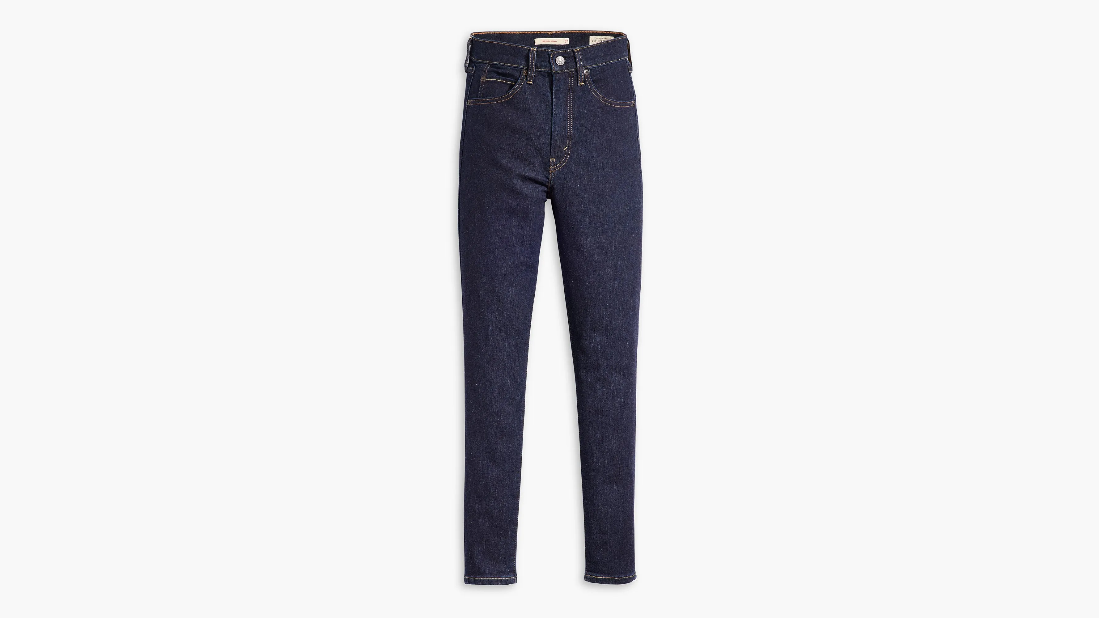 Jeans Ceñidos Retro De Tiro Alto