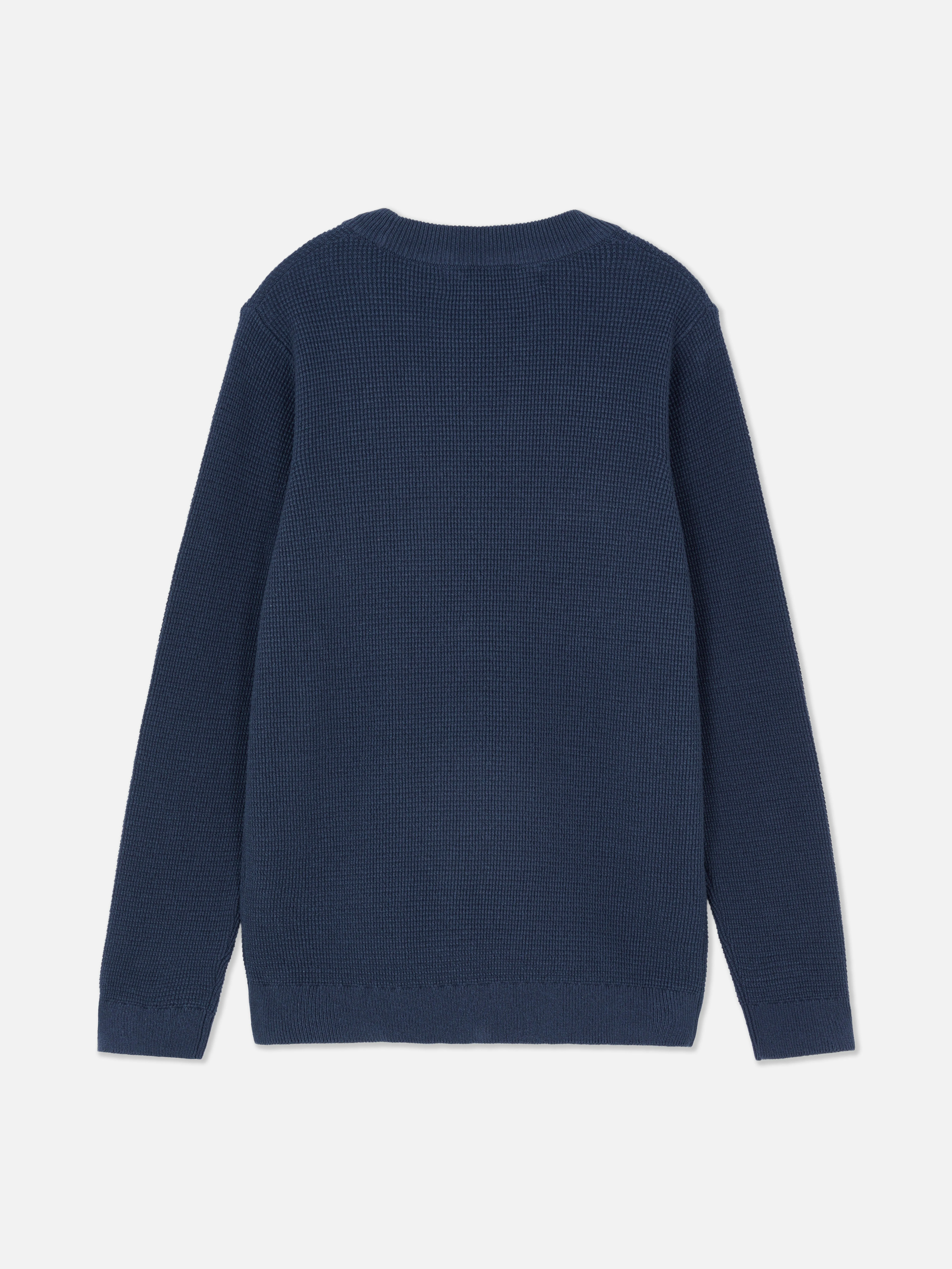 Jersey de punto gofrado para niño mayor