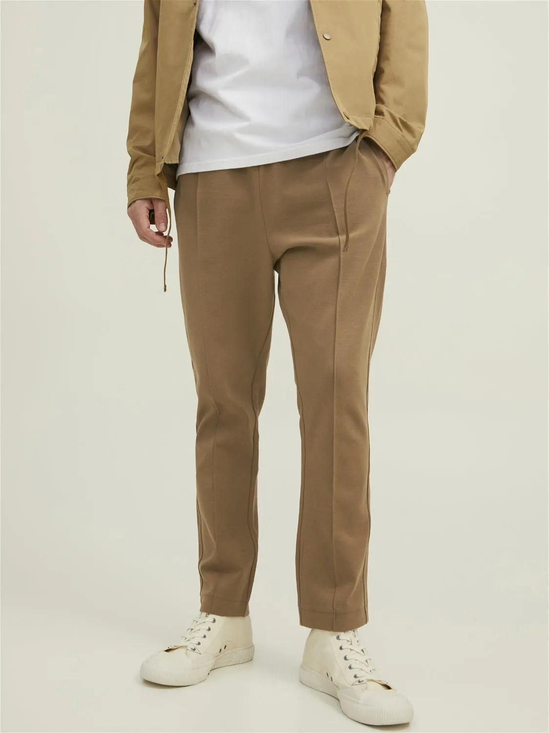 JPRBLAJONATHAN Pantalones de vestir Corte tapered | Marrón claro | Jack & Jones®