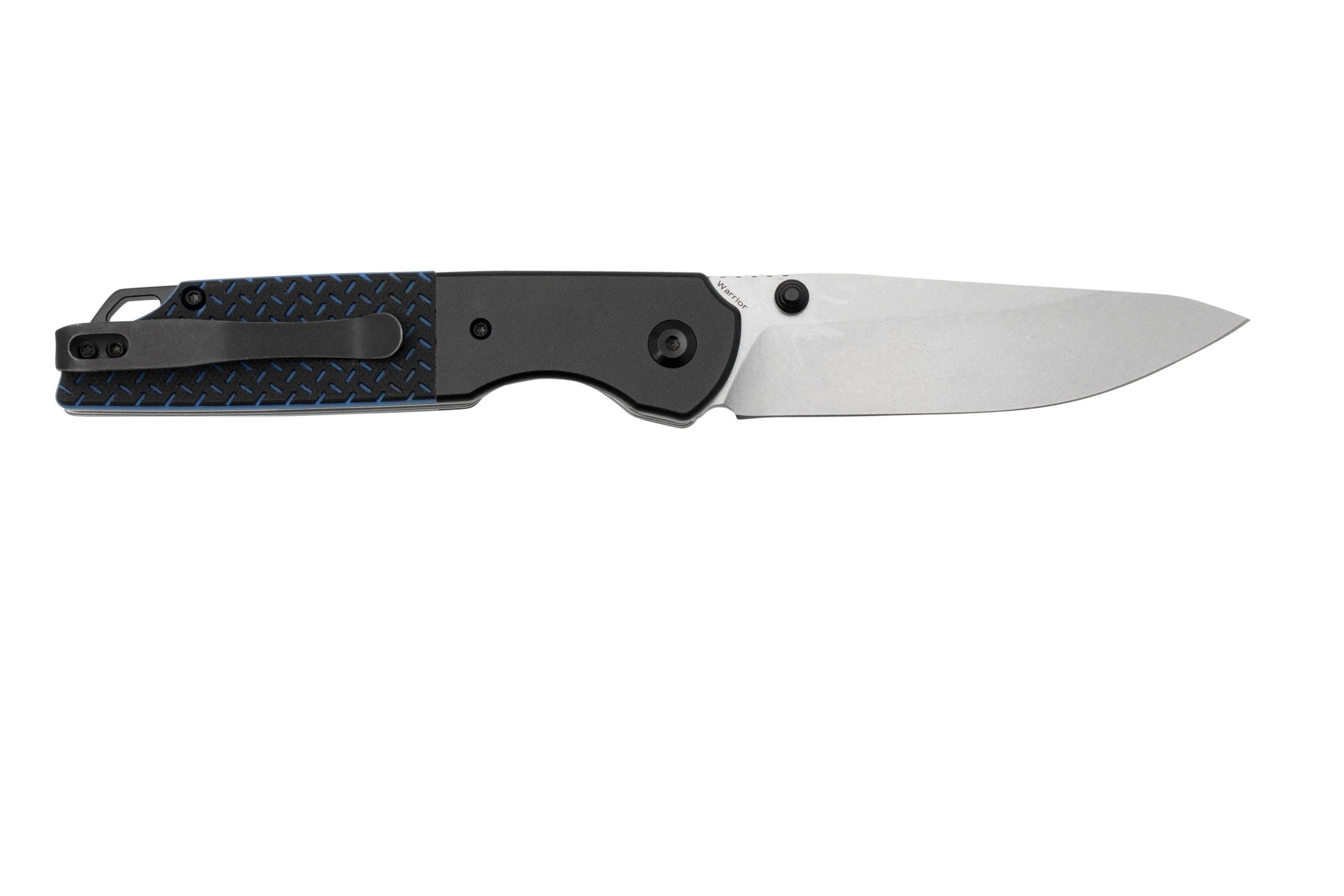 Kansept Warrior, T1005S1 Stonewashed D2, Black & Blue navaja, diseño Kim Ning