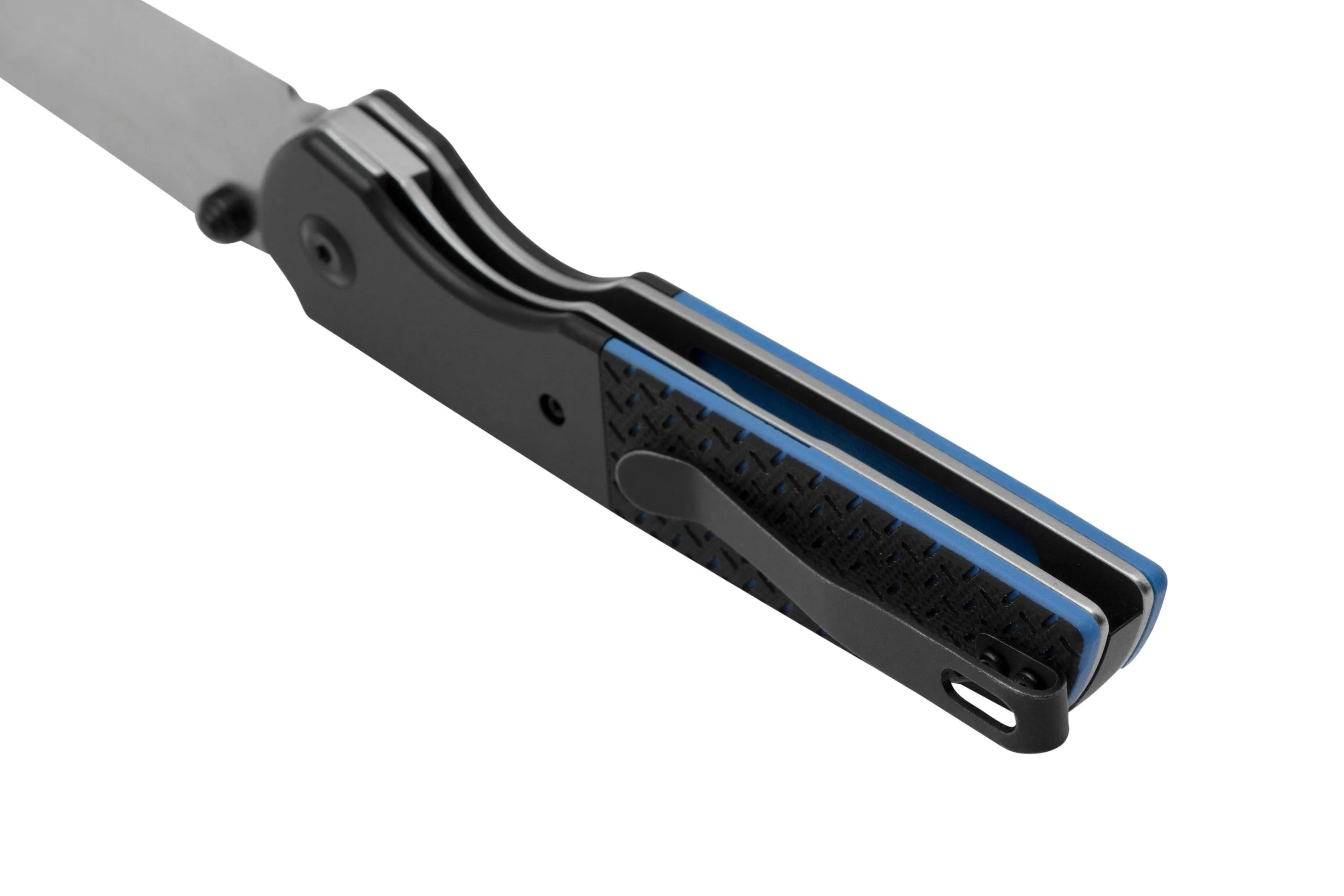 Kansept Warrior, T1005S1 Stonewashed D2, Black & Blue navaja, diseño Kim Ning