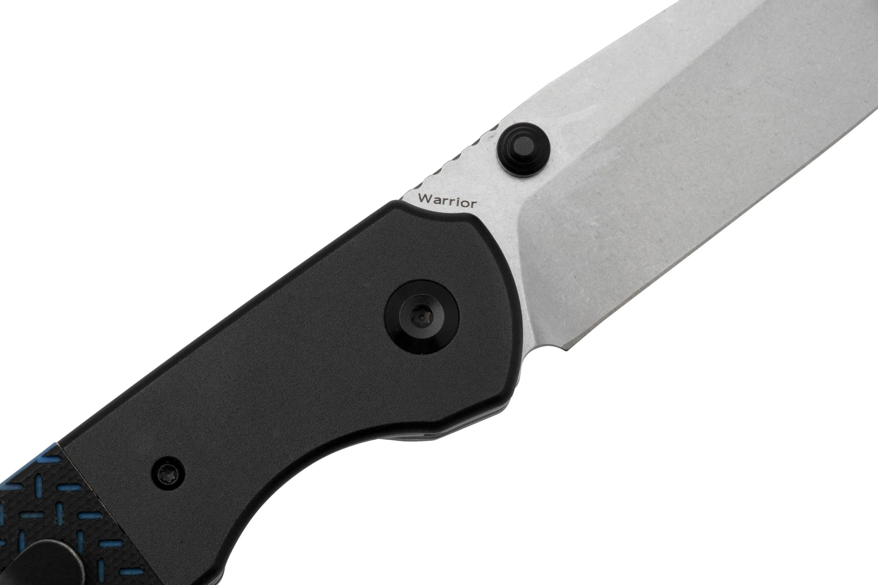 Kansept Warrior, T1005S1 Stonewashed D2, Black & Blue navaja, diseño Kim Ning