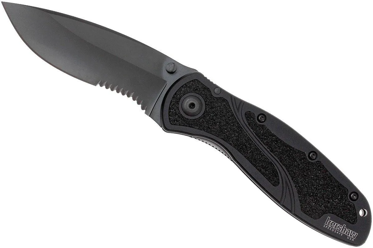 Kershaw 1670GBBLKST Blur Black parcialmente dentado