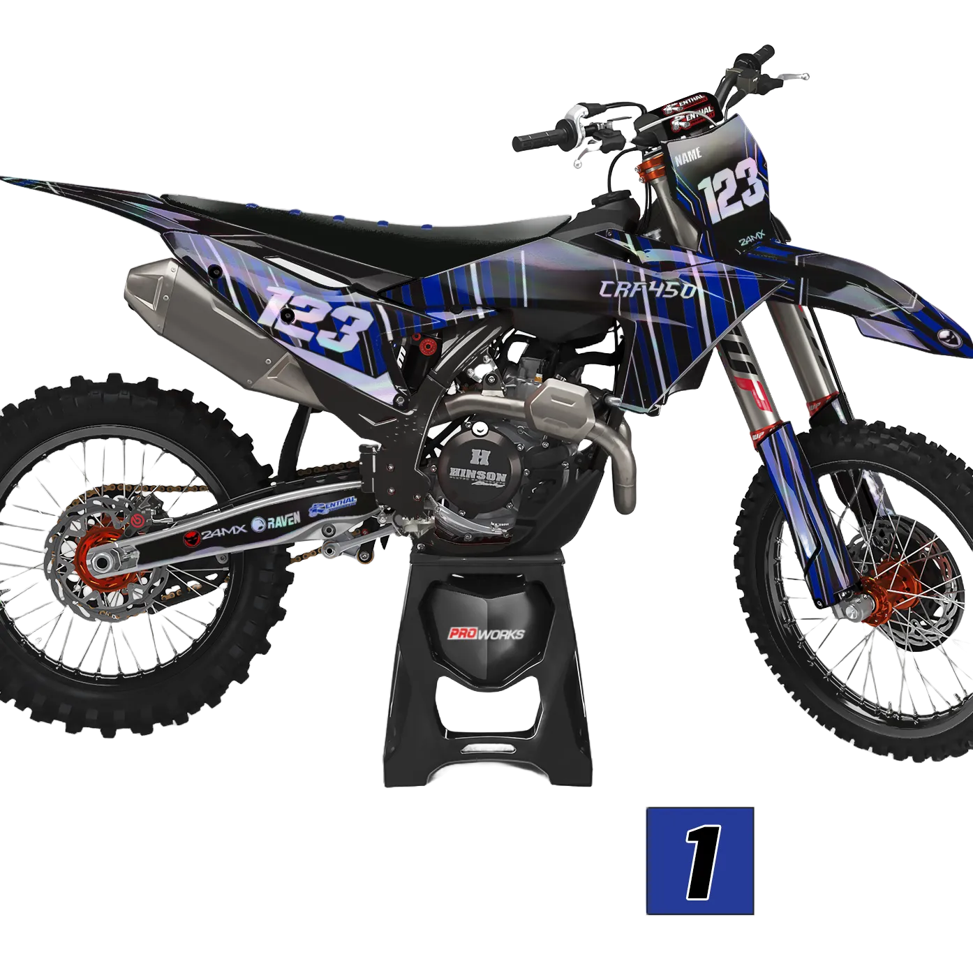 Kit de Adhesivos 24MX Holo Rayas
