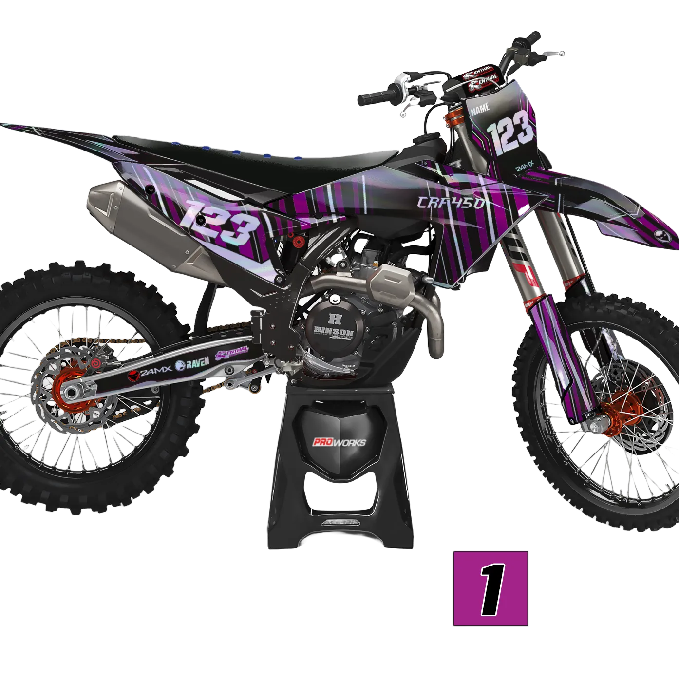 Kit de Adhesivos 24MX Holo Rayas