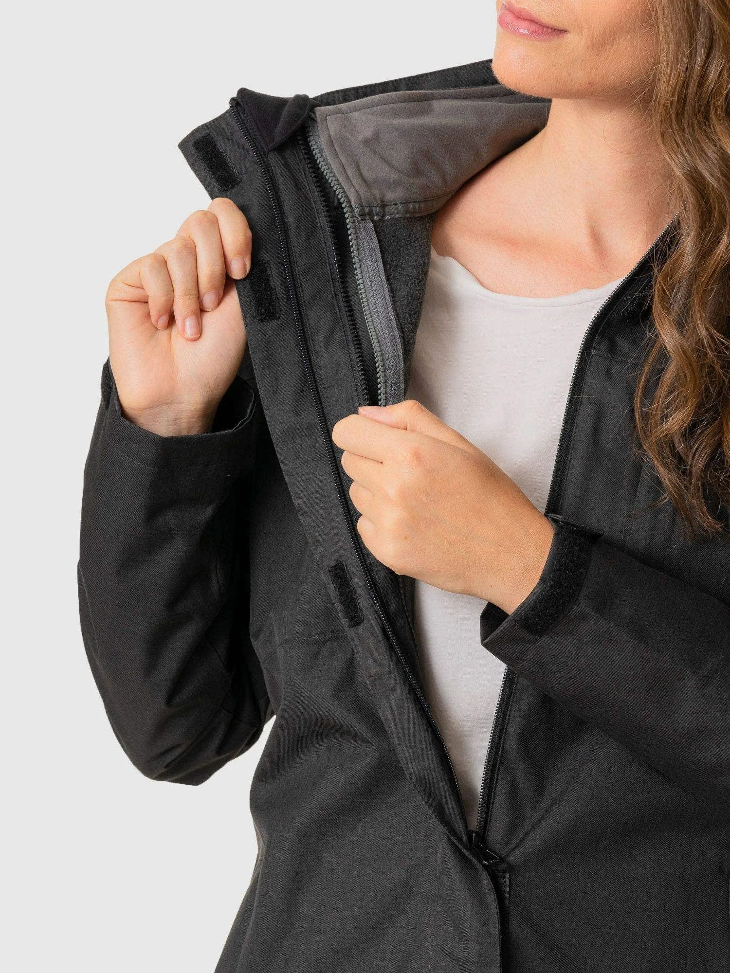 KIVUL Chaqueta Kivul Siklos 3 en 1 Reciclada Mujer Negra