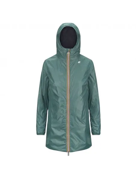 KWAY Chaqueta Sophie Eco Plus Reversible Mujer Blue Depth/Green