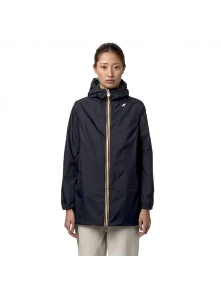 KWAY Chaqueta Sophie Eco Plus Reversible Mujer Blue Depth/Green