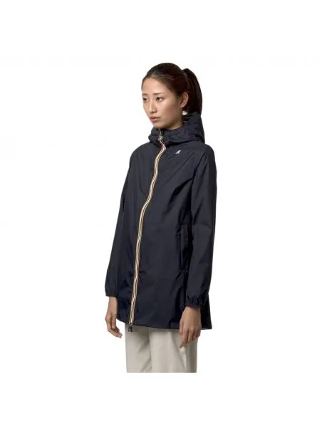 KWAY Chaqueta Sophie Eco Plus Reversible Mujer Blue Depth/Green