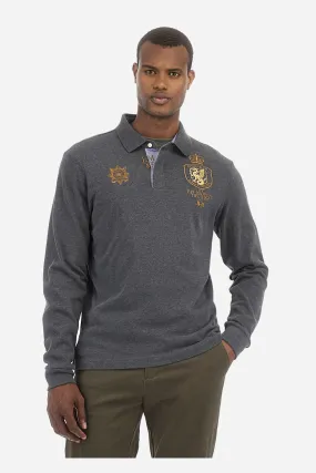 La Martina Polo Zachory Dark Heather Grey