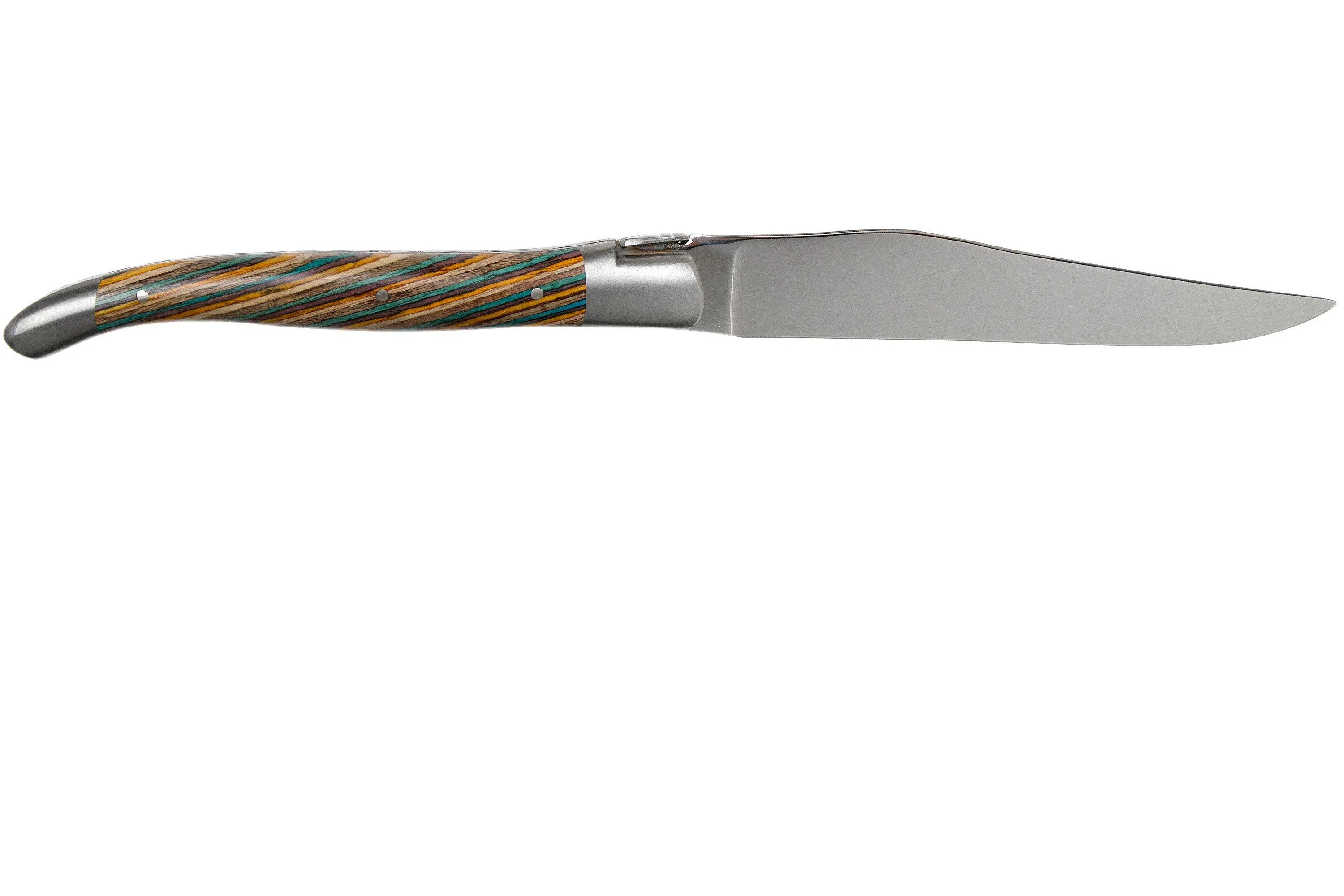Laguiole en Aubrac Samba 62C99SADIH Juego de 6 cuchillos para carne en madera de samba de color