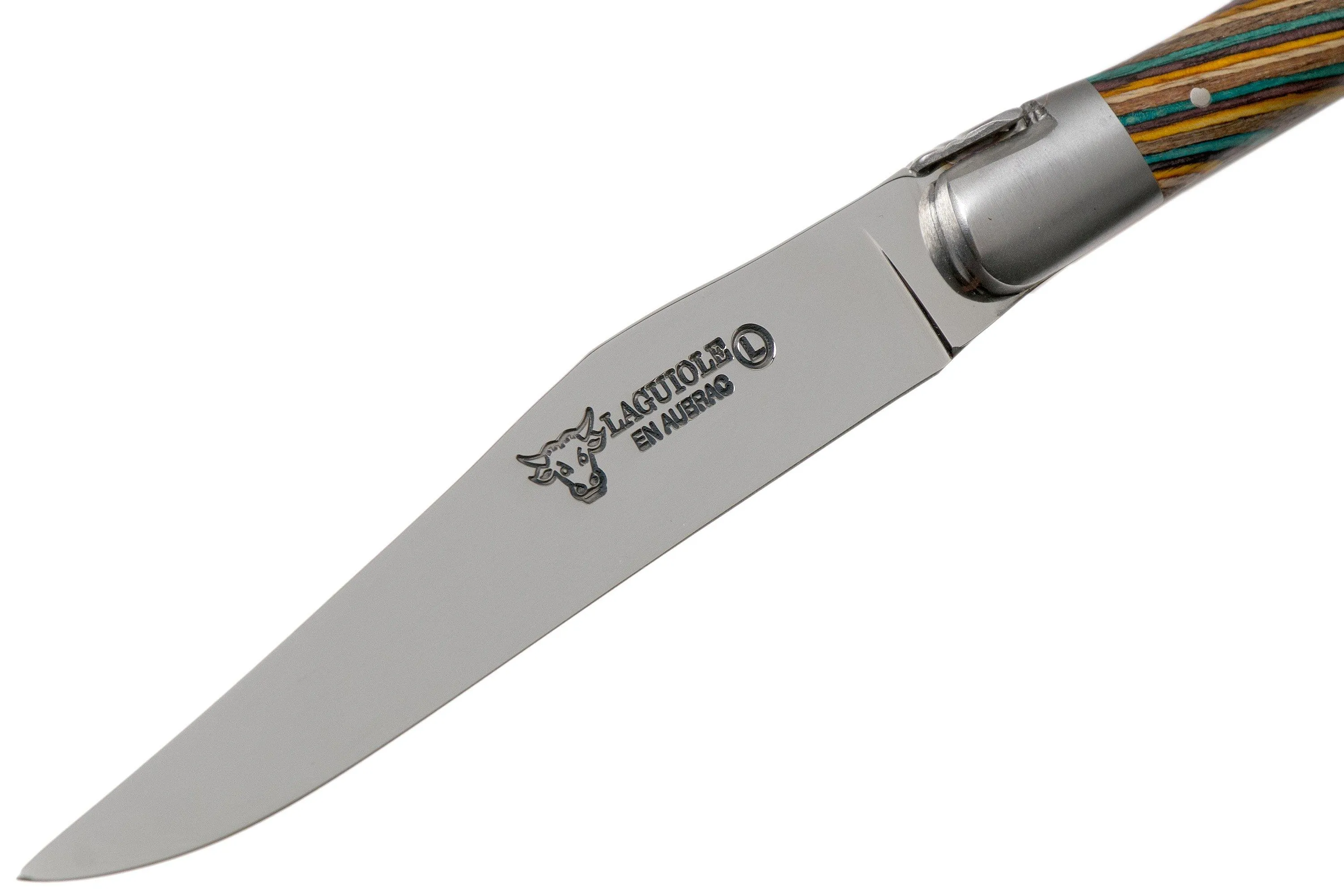 Laguiole en Aubrac Samba 62C99SADIH Juego de 6 cuchillos para carne en madera de samba de color