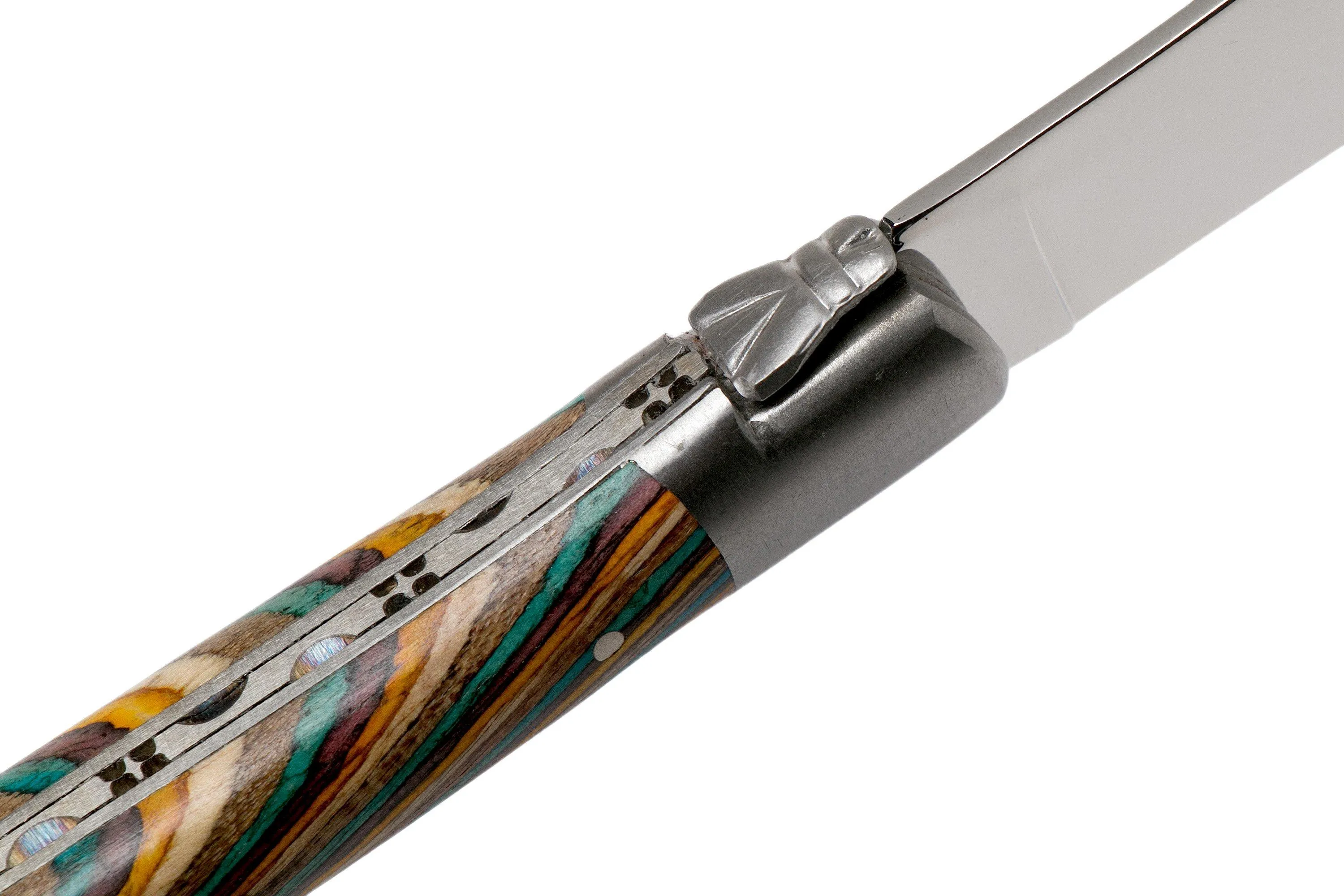 Laguiole en Aubrac Samba 62C99SADIH Juego de 6 cuchillos para carne en madera de samba de color