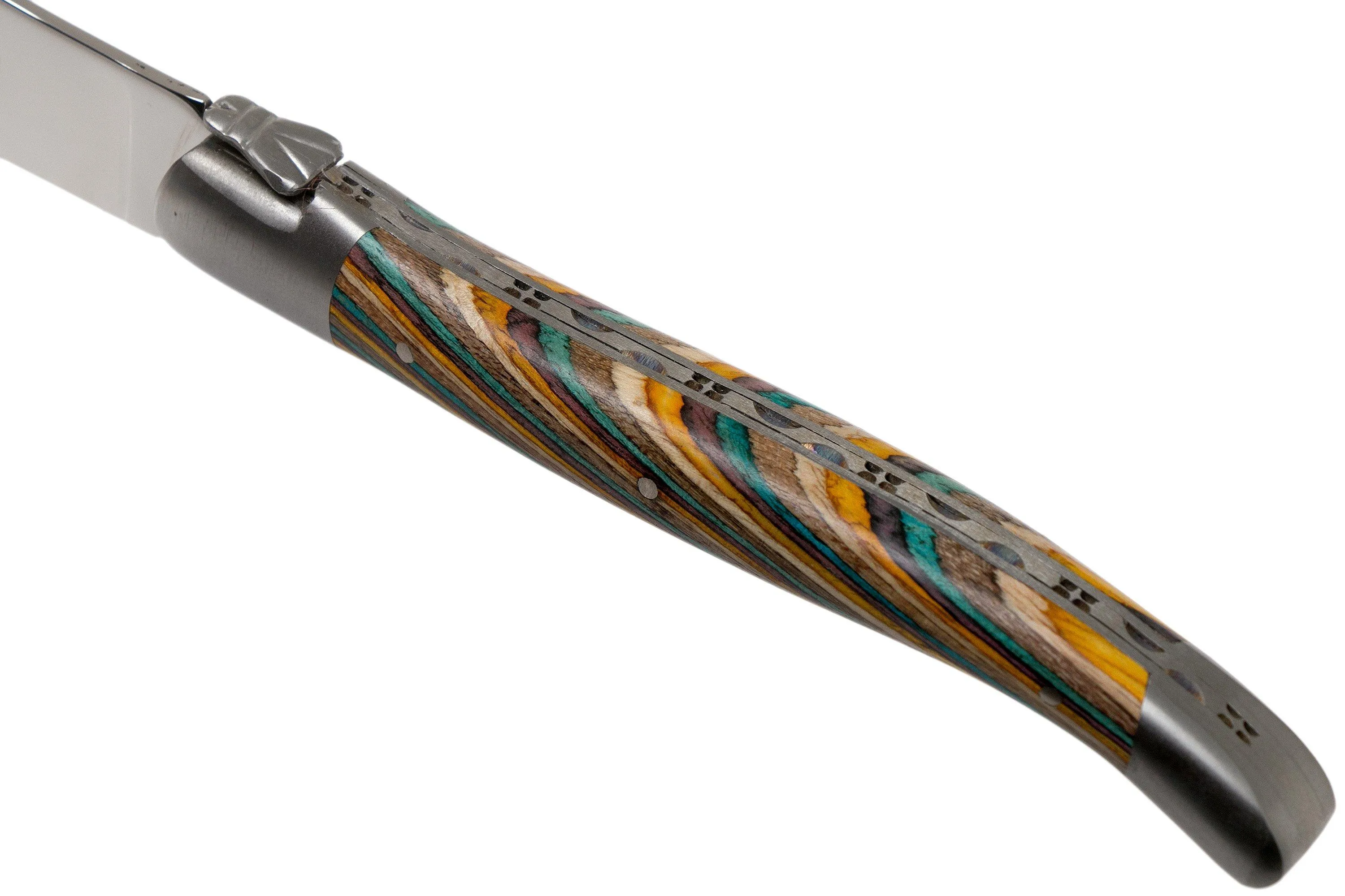 Laguiole en Aubrac Samba 62C99SADIH Juego de 6 cuchillos para carne en madera de samba de color