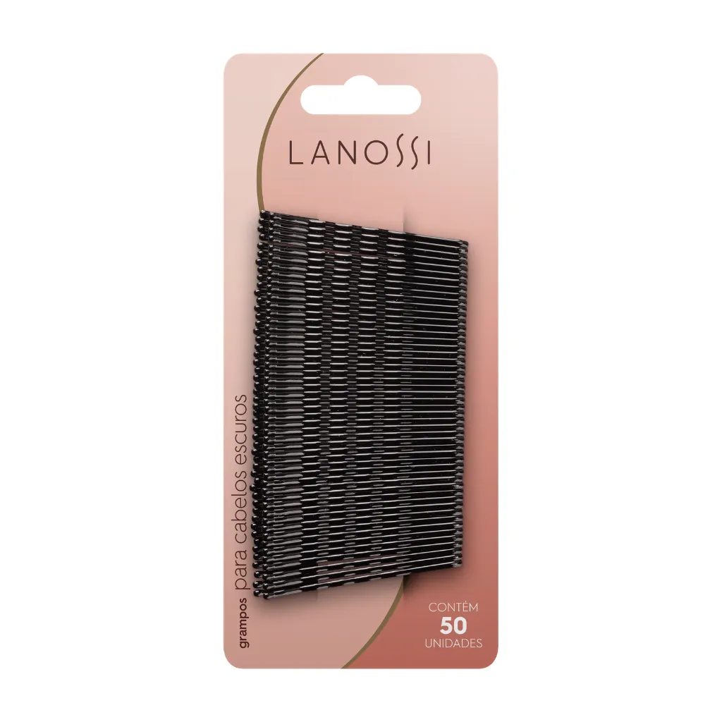 Lanossi Prensas para Cabello Oscuro, 50 Unidades
