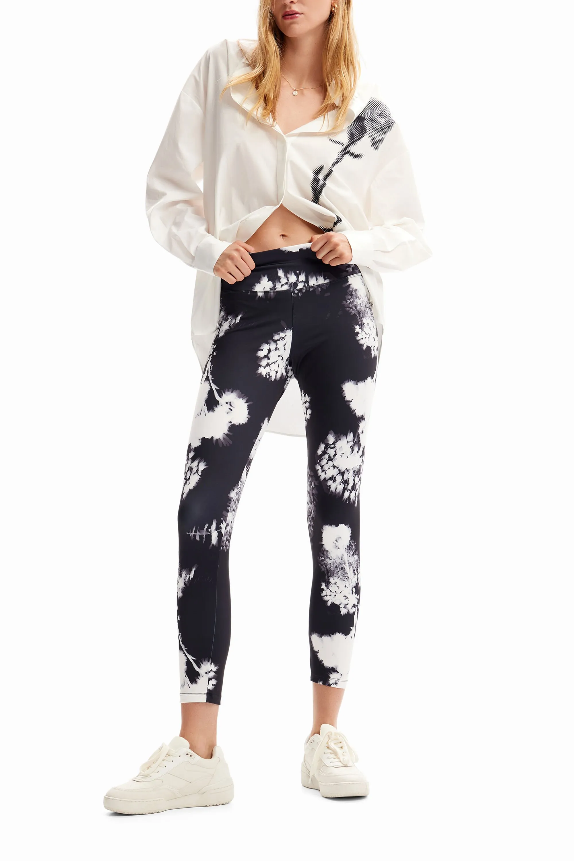 Leggings sport flores
