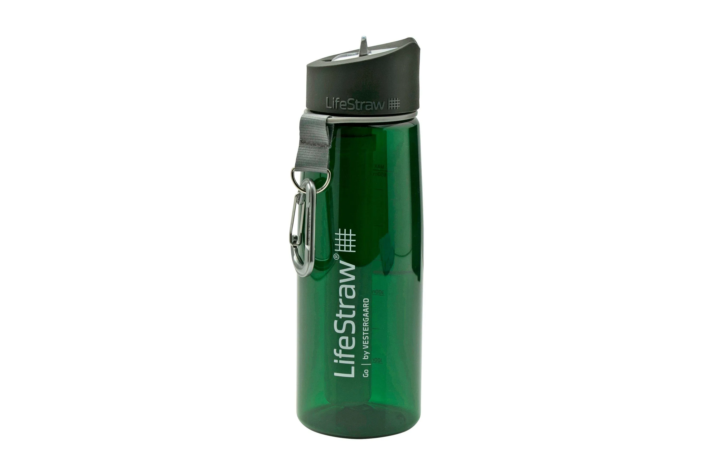LIFESTRAW GO 2STAGE ALPINE GREEN, BOTELLA DE AGUA CON FILTRO 650 ML