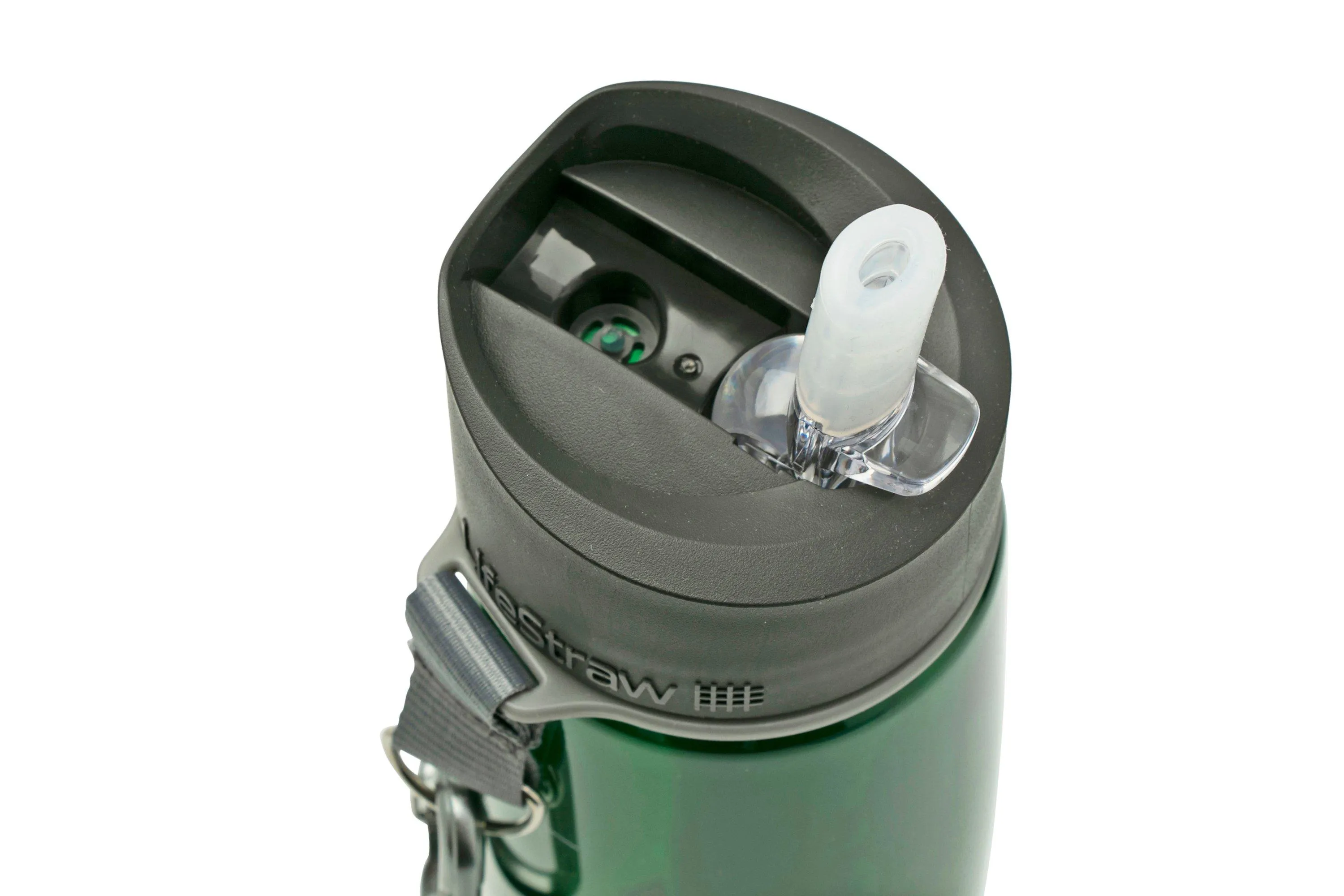 LIFESTRAW GO 2STAGE ALPINE GREEN, BOTELLA DE AGUA CON FILTRO 650 ML