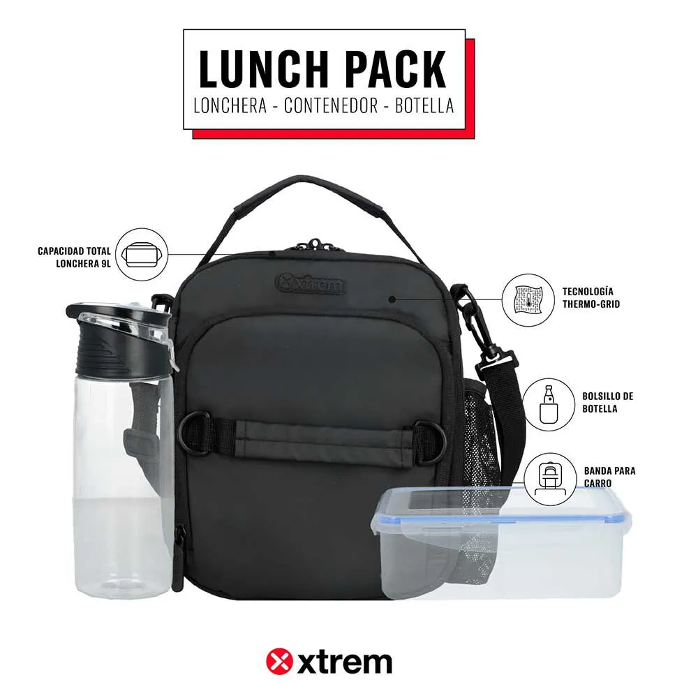 LONCHERA T&EACUTE;RMICA XTREM LUNCHPACK 5XT NEGRO