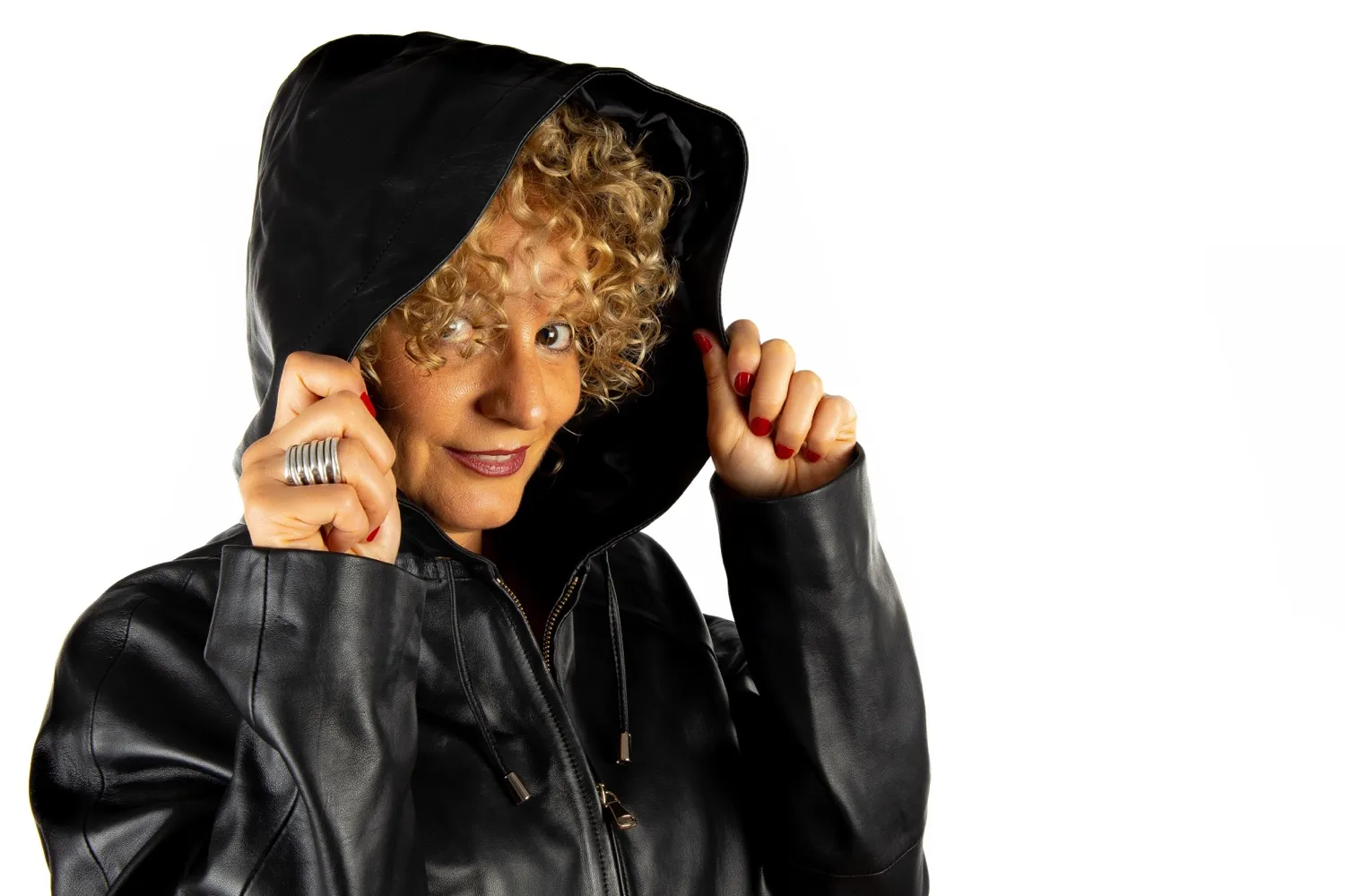 Lose Jacke mit Kapuze KIM
