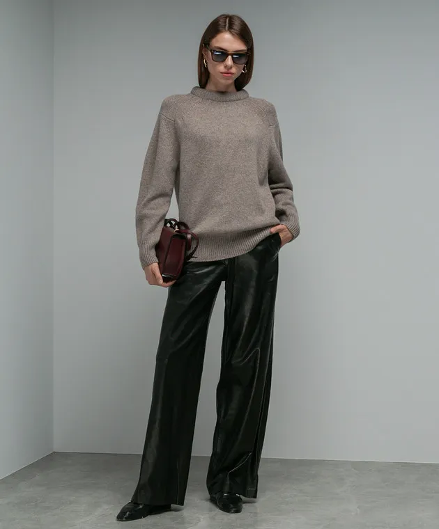Lou Lou Studio Ratino brown wool and cashmere sweater