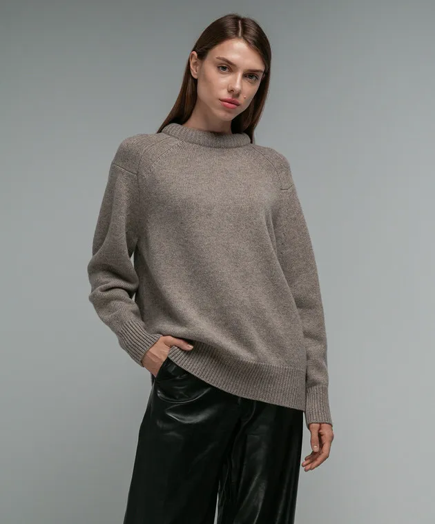 Lou Lou Studio Ratino brown wool and cashmere sweater