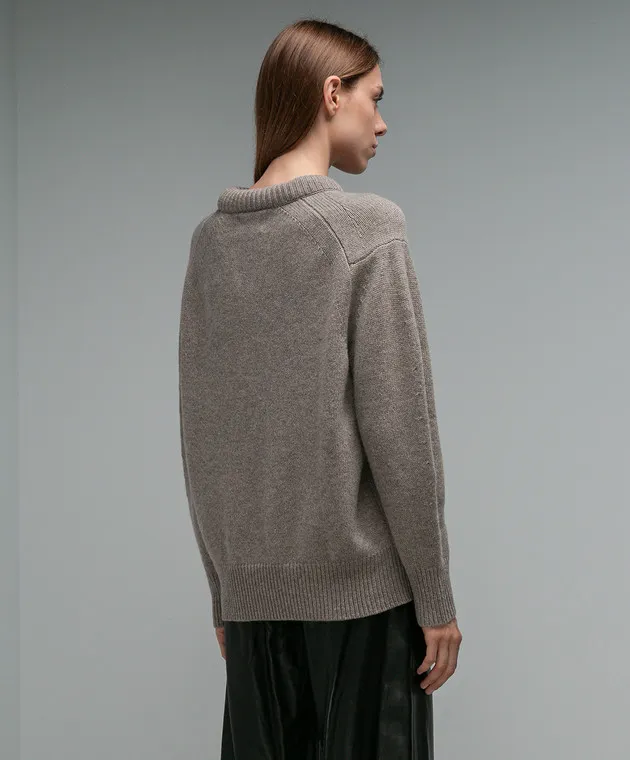 Lou Lou Studio Ratino brown wool and cashmere sweater