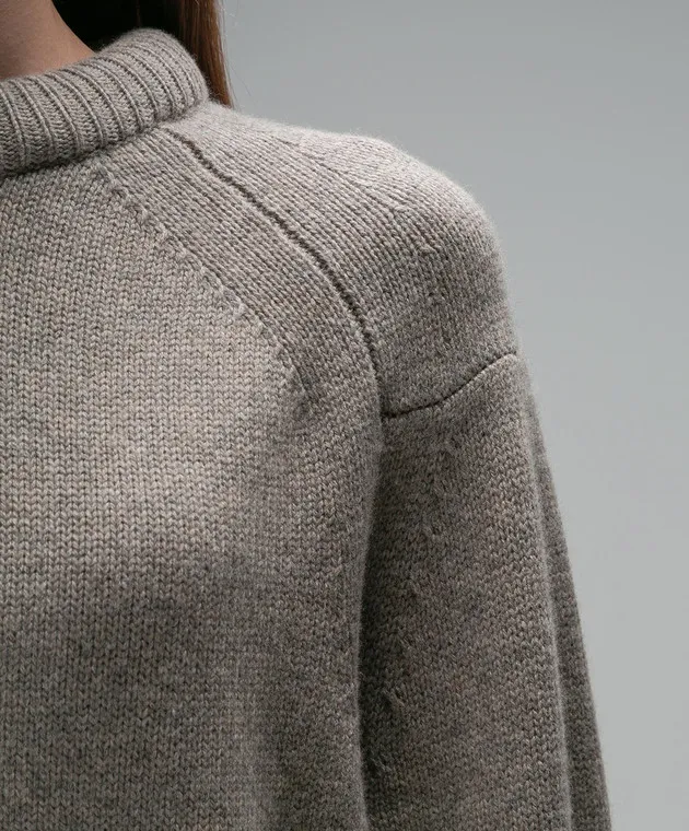 Lou Lou Studio Ratino brown wool and cashmere sweater