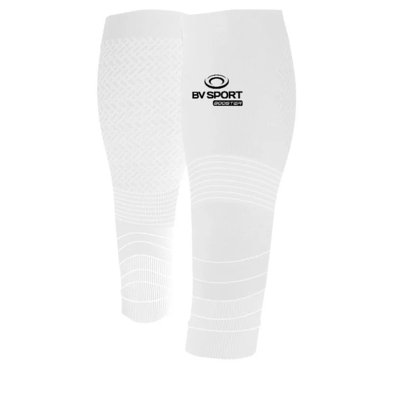 Manguito de compresión para pantorrilla BV sport Booster Elite Evolution (Blanco)