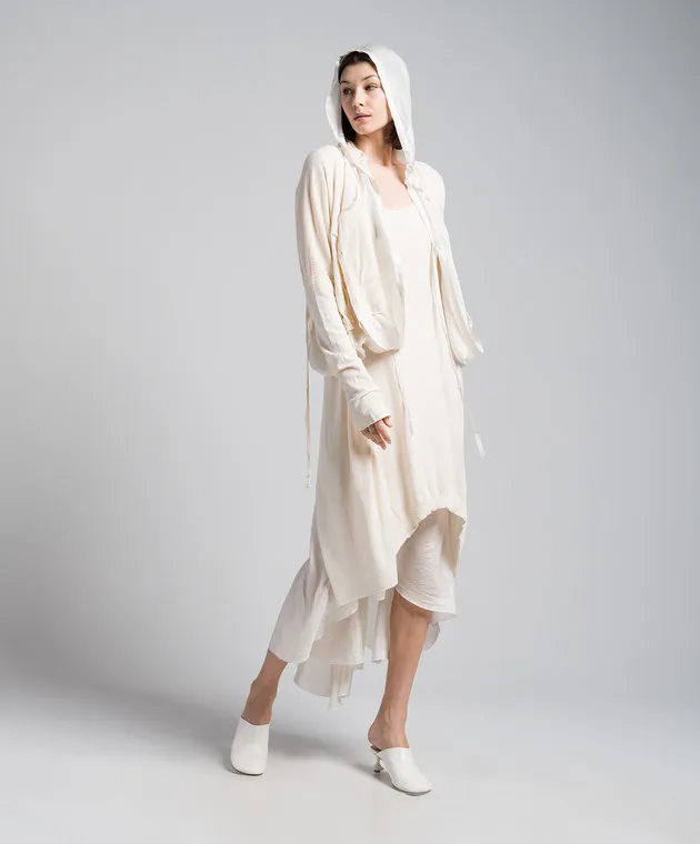 Masnada Beige dress with double construction