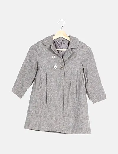 Mayoral Abrigo gris espiga