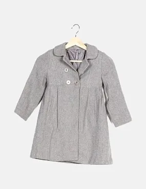 Mayoral Abrigo gris espiga