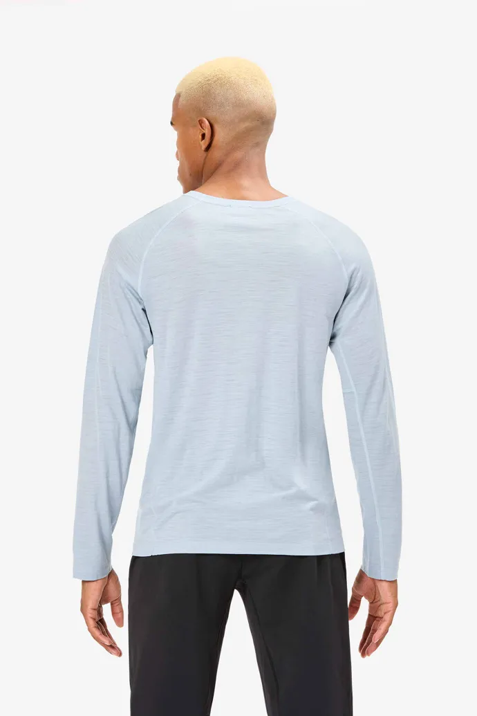 MEN’S MERINO LONG SLEEVE TSHIRT CAMISETA AZUL DE MANGA LARGA Y LANA MERINA PARA HOMBRE